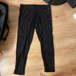 American Eagle Floral Lace Leggings.